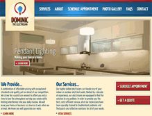 Tablet Screenshot of dominictheelectrician.com